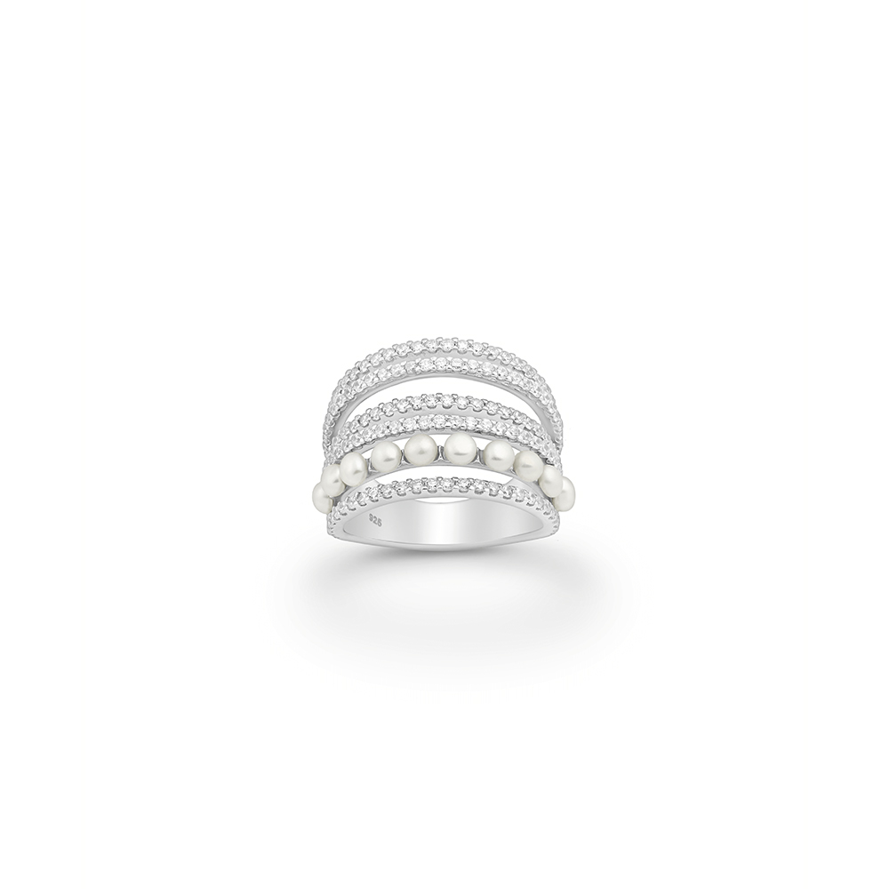 Layered Pearl Ring