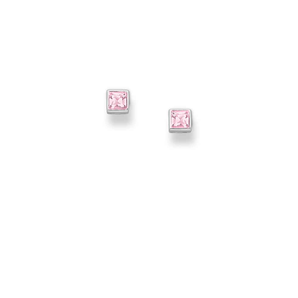 Light Rose Crystal Earrings