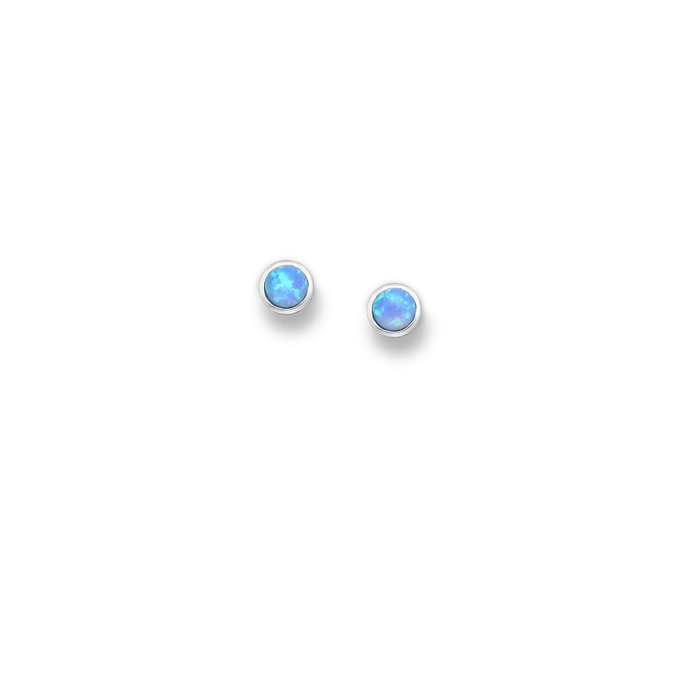 Blue Opal Studs