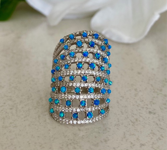 Layered Opal Ring
