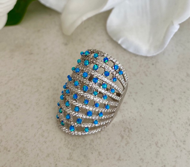 Layered Opal Ring